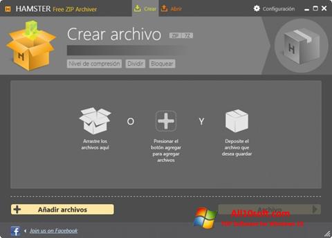 لقطة شاشة Hamster Free ZIP Archiver لنظام التشغيل Windows 10