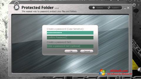 لقطة شاشة Protected Folder لنظام التشغيل Windows 10