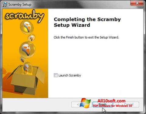 لقطة شاشة Scramby لنظام التشغيل Windows 10