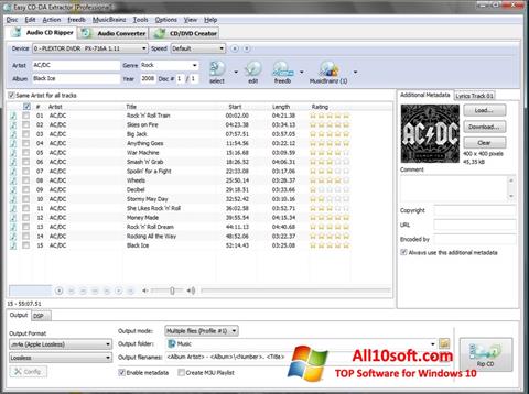 لقطة شاشة Easy CD-DA Extractor لنظام التشغيل Windows 10