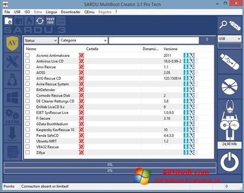 لقطة شاشة SARDU لنظام التشغيل Windows 10
