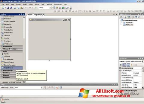 لقطة شاشة Microsoft Visual Studio Express لنظام التشغيل Windows 10