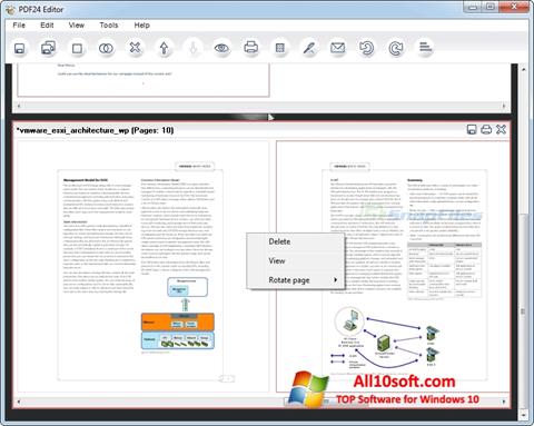لقطة شاشة PDF24 Creator لنظام التشغيل Windows 10
