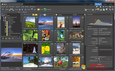 لقطة شاشة Zoner Photo Studio لنظام التشغيل Windows 10