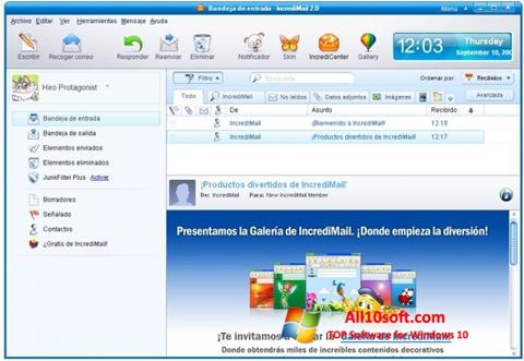 لقطة شاشة IncrediMail لنظام التشغيل Windows 10