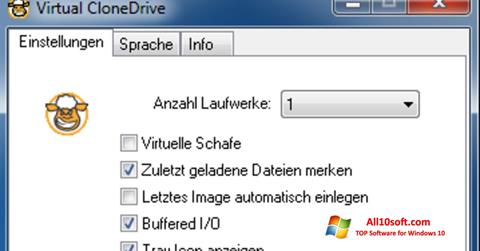 لقطة شاشة Virtual CloneDrive لنظام التشغيل Windows 10