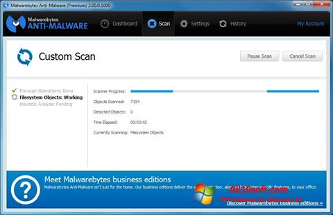 لقطة شاشة Malwarebytes Anti-Malware لنظام التشغيل Windows 10