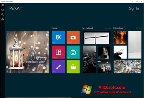 لقطة شاشة PicsArt لنظام التشغيل Windows 10