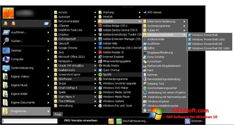 لقطة شاشة Start Menu X لنظام التشغيل Windows 10