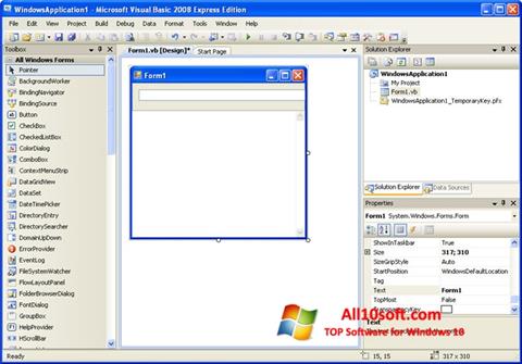 لقطة شاشة Microsoft Visual Basic لنظام التشغيل Windows 10