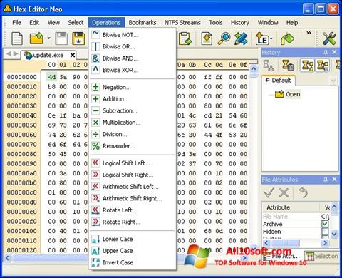لقطة شاشة Hex Editor Neo لنظام التشغيل Windows 10