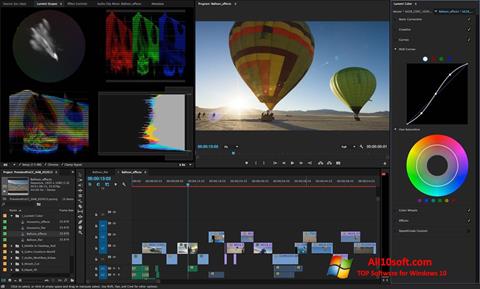 لقطة شاشة Adobe Premiere Pro CC لنظام التشغيل Windows 10