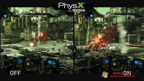 لقطة شاشة NVIDIA PhysX لنظام التشغيل Windows 10