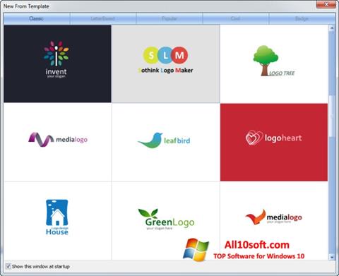 لقطة شاشة Sothink Logo Maker لنظام التشغيل Windows 10