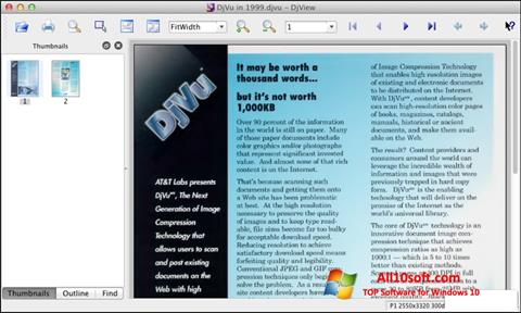 لقطة شاشة DjView لنظام التشغيل Windows 10