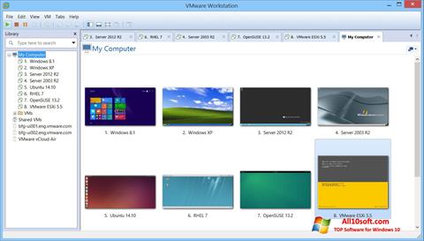 لقطة شاشة VMware Workstation لنظام التشغيل Windows 10