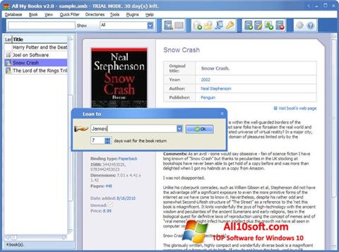 لقطة شاشة All My Books لنظام التشغيل Windows 10